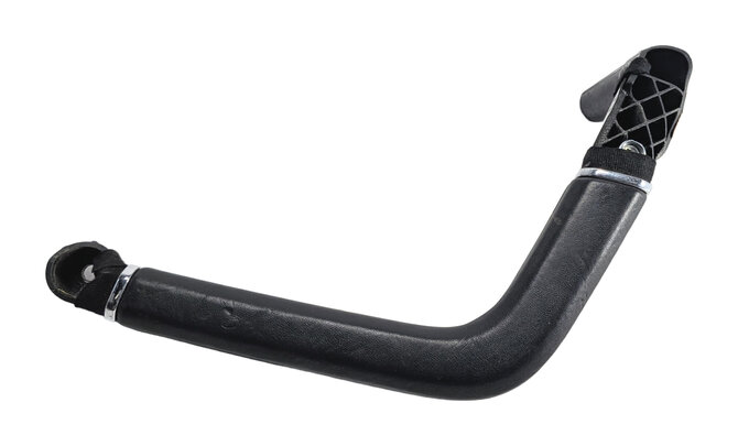 2014 PORSCHE CAYENNE 958 REAR LEFT DOOR PANEL PULL GRAB HANDLE BLACK LEATHER OEM