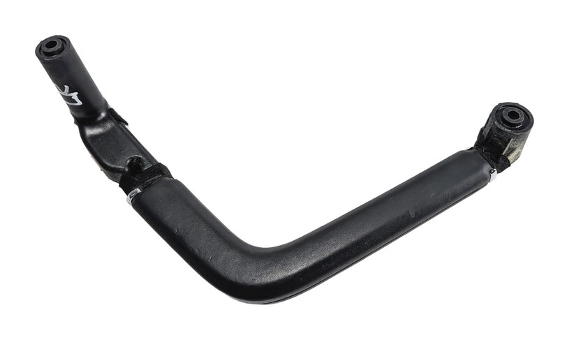 Thumbnail 6: 2014 PORSCHE CAYENNE 958 REAR LEFT DOOR PANEL PULL GRAB HANDLE BLACK LEATHER OEM