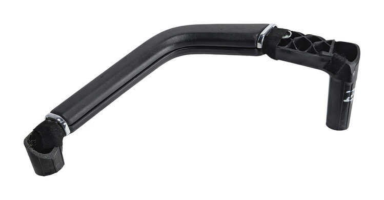 2014 PORSCHE CAYENNE 958 FRONT RIGHT DOOR PANEL PULL GRAB HANDLE BLACK LEATHER