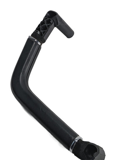 Thumbnail 3: 2014 PORSCHE CAYENNE 958 REAR RIGHT DOOR PANEL PULL GRAB HANDLE BLACK LEATHER