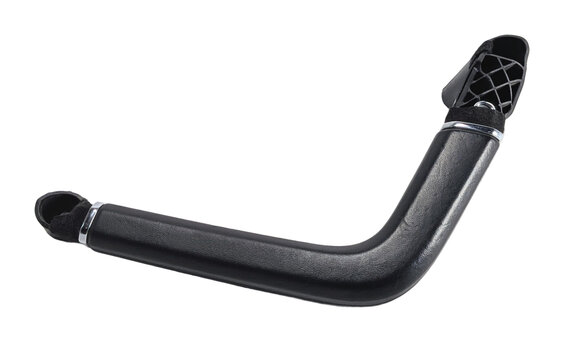 2014 PORSCHE CAYENNE 958 FRONT LEFT DOOR PANEL PULL GRAB HANDLE BLACK LEATHER