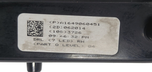 Thumbnail 8: 2012-2016 MERCEDES GL350 GL450 GL550 GL63 ML63 (W166 X166) RIGHT DRL FOGLIGHT