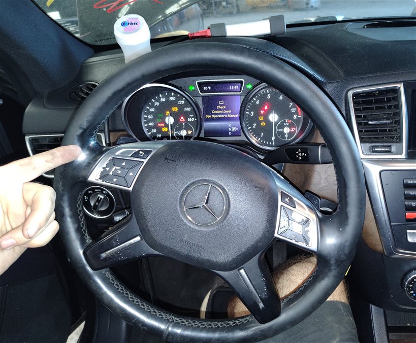 Thumbnail 2: 2012-2018 MERCEDES G GL ML (W166 W463 X166) DRIVER STEERING WHEEL AIRBAG (Black)