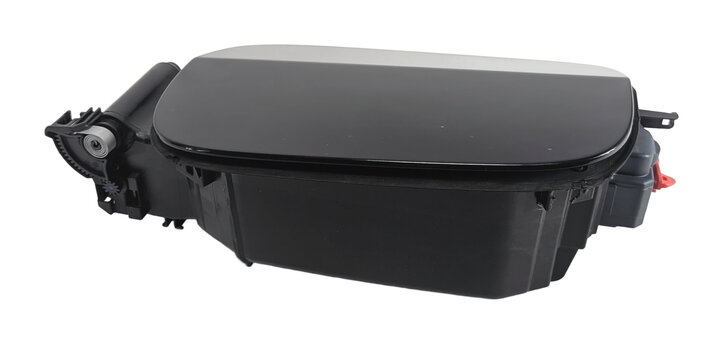Thumbnail 4: 13-19 MERCEDES GL GLS CLASS (X166) FUEL TANK DOOR LID w/HOUSING GAS CAP (Black)
