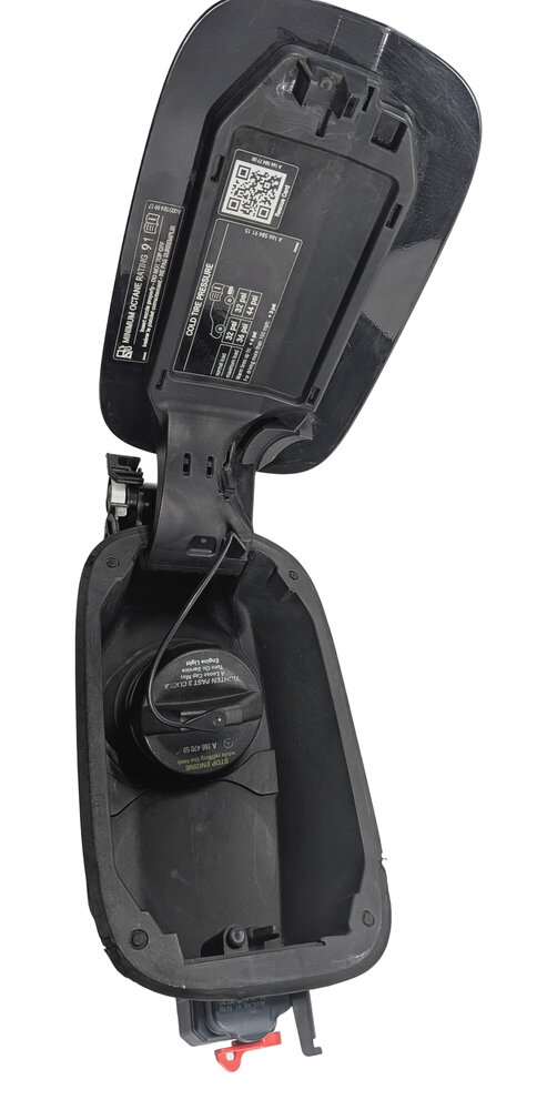 Thumbnail 7: 13-19 MERCEDES GL GLS CLASS (X166) FUEL TANK DOOR LID w/HOUSING GAS CAP (Black)