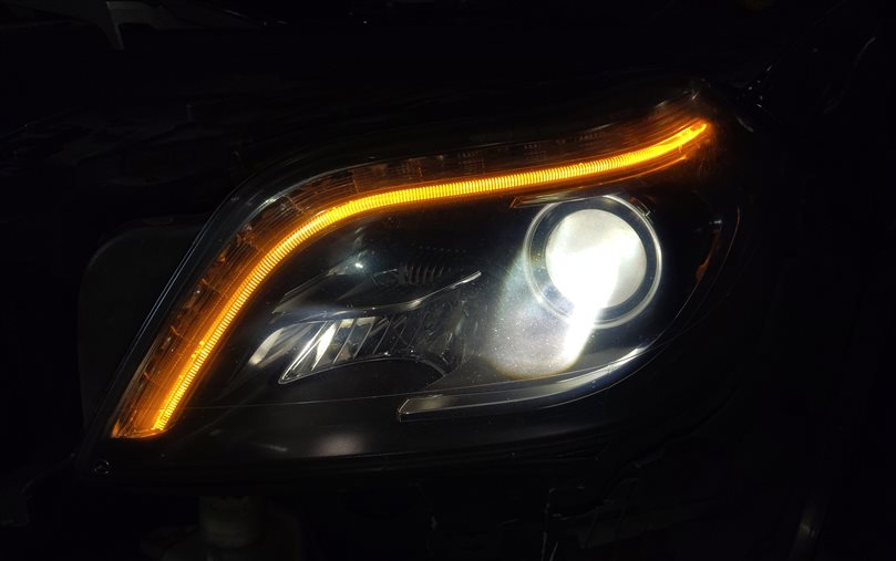 Thumbnail 2: 13-16 MERCEDES GL CLASS (X166) FRONT LEFT DRIVER XENON HID HEADLIGHT LIGHT LAMP