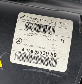 Thumbnail 10: 2013-2016 MERCEDES GL350 GL450 GL550 (X166) RIGHT XENON HID HEADLIGHT LIGHT LAMP