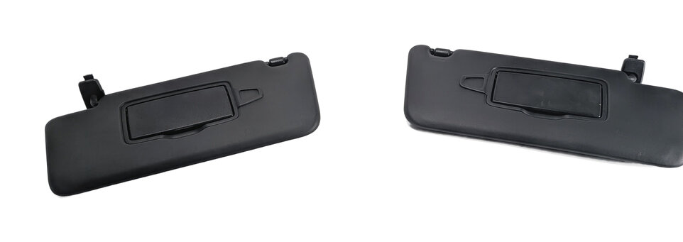 Thumbnail 2: 2013-2019 MERCEDES GL350 GL450 GL550 GLS (W166 X166) FRONT SUNVISOR SET (Black)