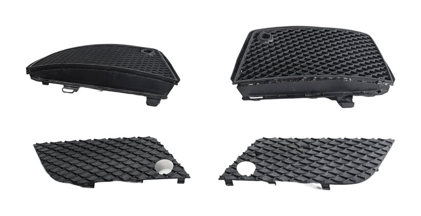 13-16 MERCEDES GL350 GL450 GL550 X166 SPORT FRONT LOWER BUMPER GRILLE END SET/4