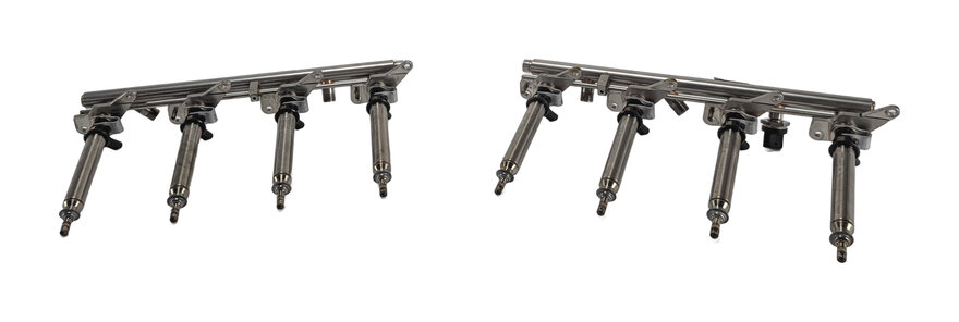 14-16 MERCEDES GL550 ML550 W166 X166 4.6L M278 FUEL INJECTOR SET/8 w/FUEL RAILS