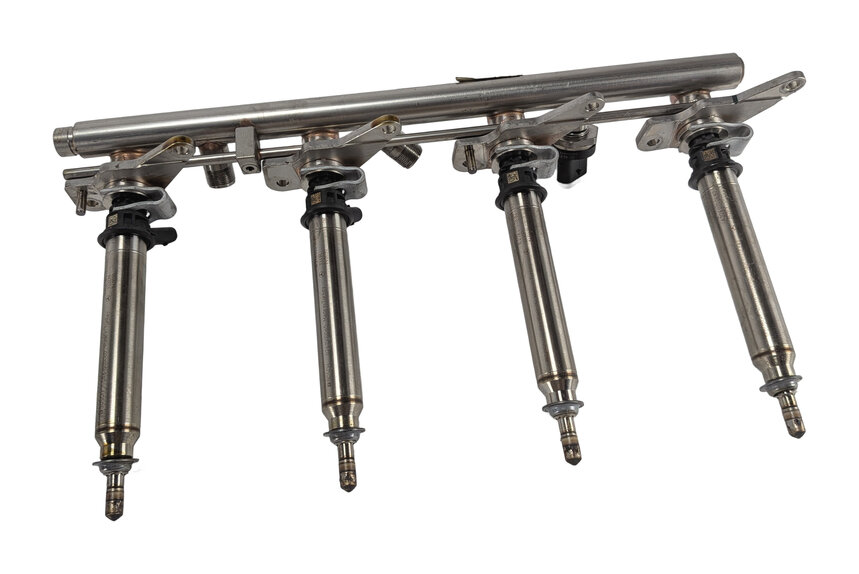 Thumbnail 3: 14-16 MERCEDES GL550 ML550 W166 X166 4.6L M278 FUEL INJECTOR SET/8 w/FUEL RAILS