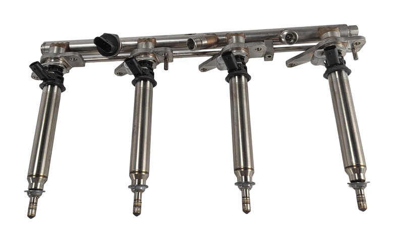 Thumbnail 4: 14-16 MERCEDES GL550 ML550 W166 X166 4.6L M278 FUEL INJECTOR SET/8 w/FUEL RAILS