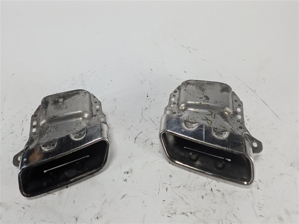 Thumbnail 2: 13-19 MERCEDES GL GLS ML (X166) 4.6L REAR LEFT & RIGHT MUFFLER EXHAUST TIP SET 2