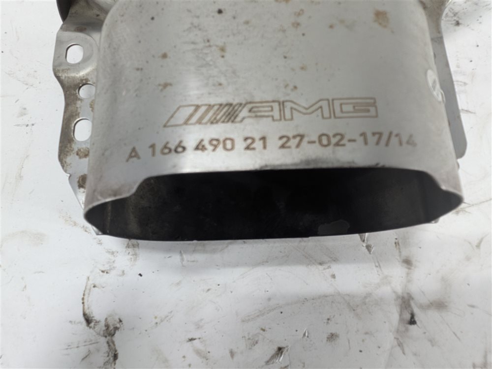 Thumbnail 7: 13-19 MERCEDES GL GLS ML (X166) 4.6L REAR LEFT & RIGHT MUFFLER EXHAUST TIP SET 2