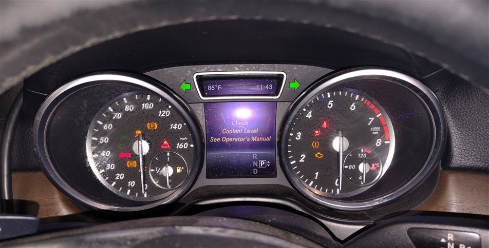 Thumbnail 2: 15 MERCEDES GL ML CLASS X166 W166 SPEEDOMETER INSTRUMENT GAUGE CLUSTER (167k)