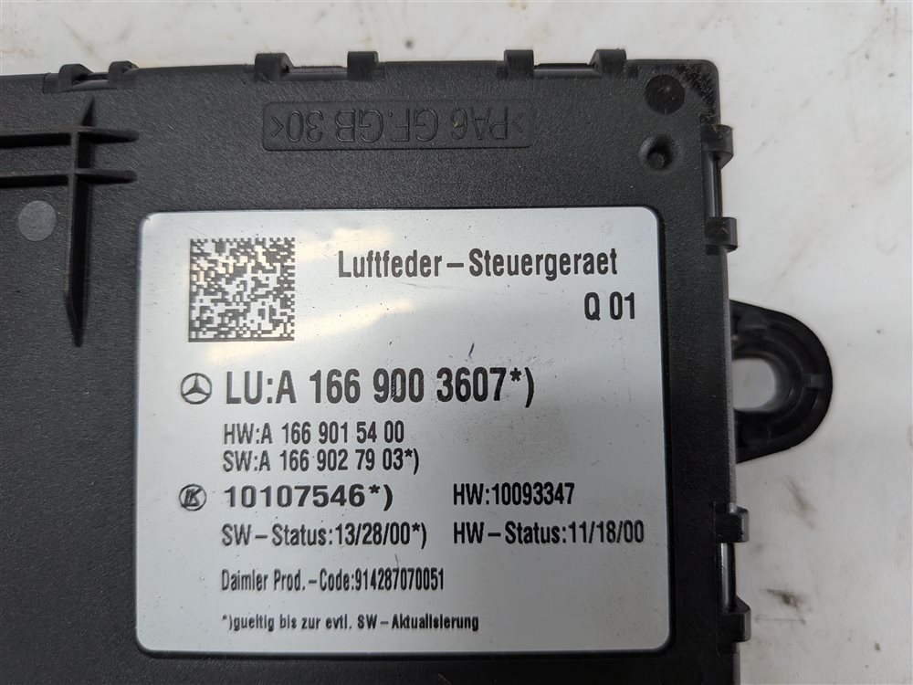 Thumbnail 8: 2013-2015 MERCEDES GL ML CLASS (W166 X166) AIRMATIC SUSPENSION CONTROL MODULE