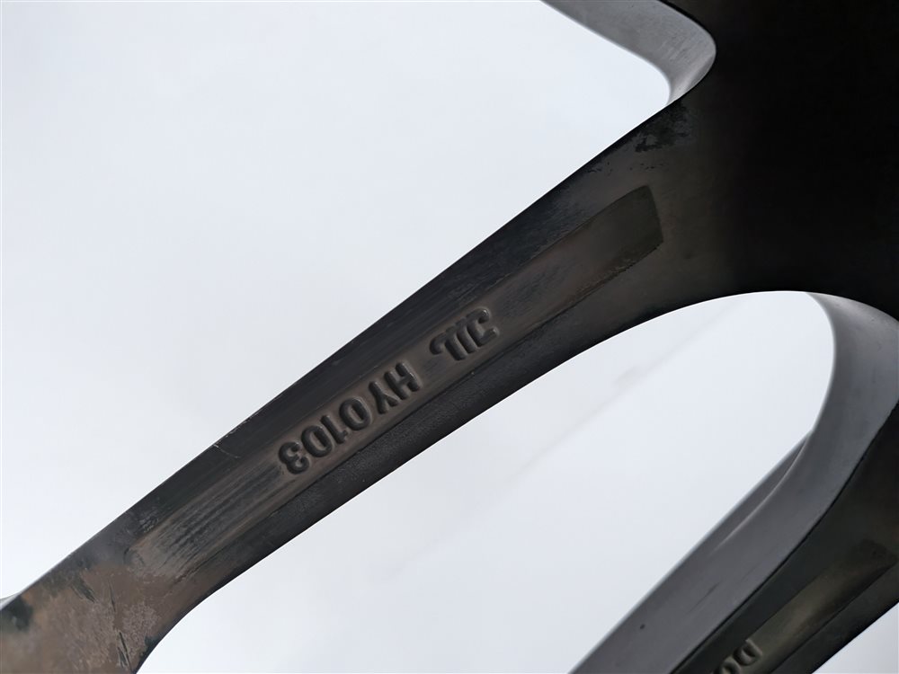 Thumbnail 9: 2015 MERCEDES GL550 X166 NICHE 22X9 10-SPOKE BLACK MACHINED FACE ALLOY WHEEL RIM