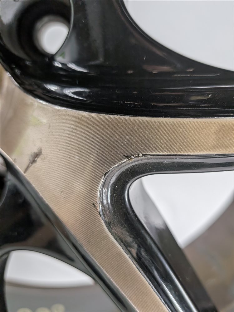 Thumbnail 4: 2015 MERCEDES GL550 X166 NICHE 22X9 10-SPOKE BLACK MACHINED FACE ALLOY WHEEL RIM