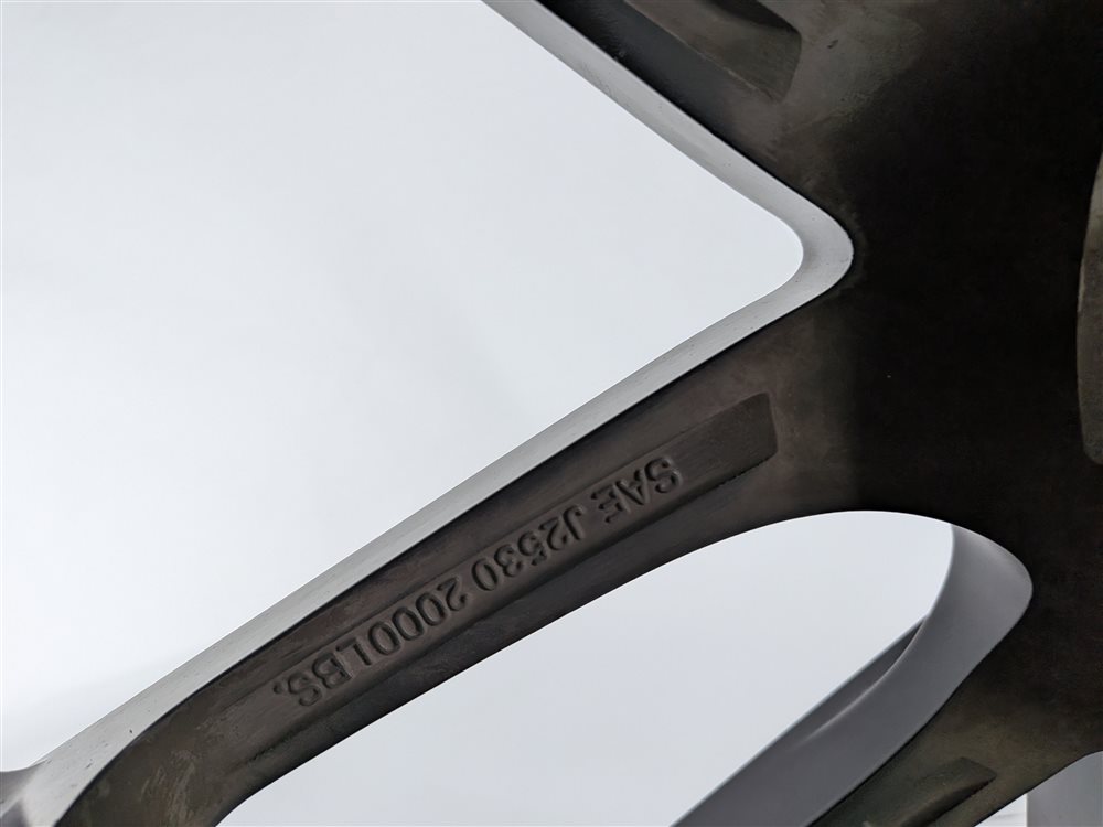 Thumbnail 11: 2015 MERCEDES GL550 X166 NICHE 22X9 10-SPOKE BLACK MACHINED FACE ALLOY WHEEL RIM