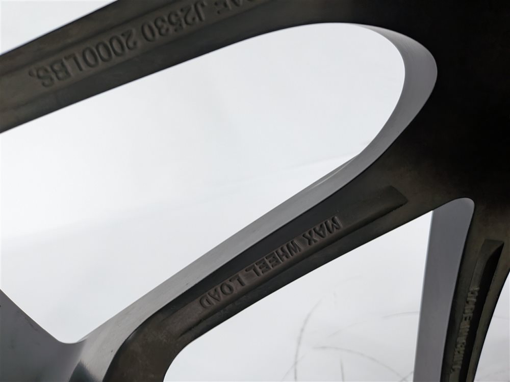 Thumbnail 12: 2015 MERCEDES GL550 X166 NICHE 22X9 10-SPOKE BLACK MACHINED FACE ALLOY WHEEL RIM