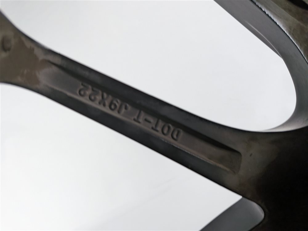 Thumbnail 13: 2015 MERCEDES GL550 X166 NICHE 22X9 10-SPOKE BLACK MACHINED FACE ALLOY WHEEL RIM