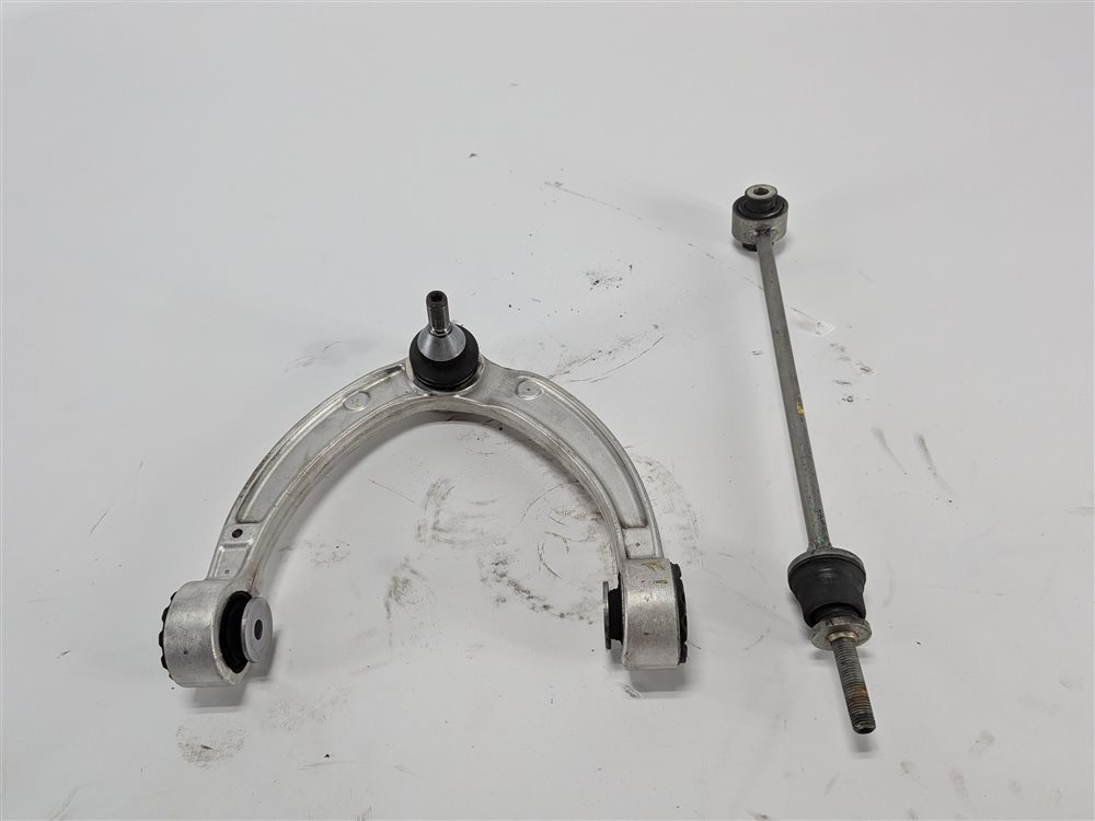 Thumbnail 2: 12-19 MB GL GLE ML W166 X166 FRONT LEFT UPPER CONTROL ARM w/ SWAY BAR END LINK
