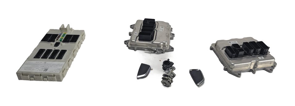 Thumbnail 3: 2014 BMW X5 (F15) 4.4L (N63) ENGINE COMPUTER DME BDC IMMOBILIZER KEY FOB SET/7