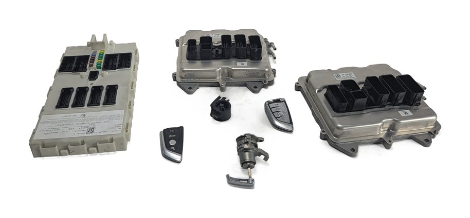 Thumbnail 5: 2014 BMW X5 (F15) 4.4L (N63) ENGINE COMPUTER DME BDC IMMOBILIZER KEY FOB SET/7