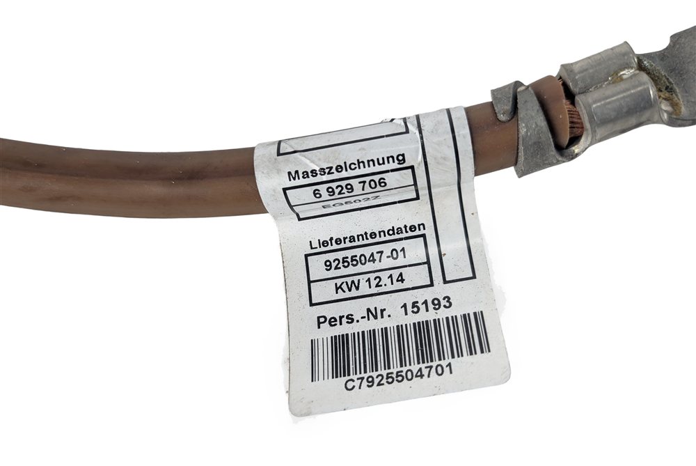 Thumbnail 8: 2014 BMW X5 (F15) 4.4L NEGATIVE GROUND BATTERY CABLE LEAD WIRE w/ TERMINAL