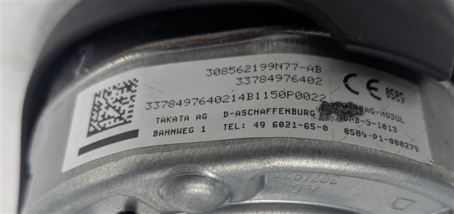Thumbnail 7: 14-21 BMW X1 X2 X4 X5 X5M X6 (F15 F16 F26 F39 F48 F85 F86) STEERING WHEEL AIRBAG