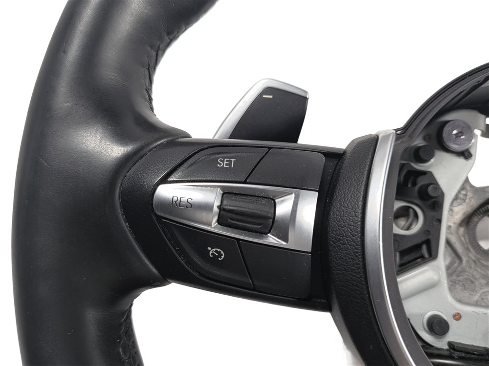 Thumbnail 10: 14-19 BMW X5 X6 F15 F16 M SPORT MULTIFUNCTION STEERING WHEEL w/ PADDLES (Black)