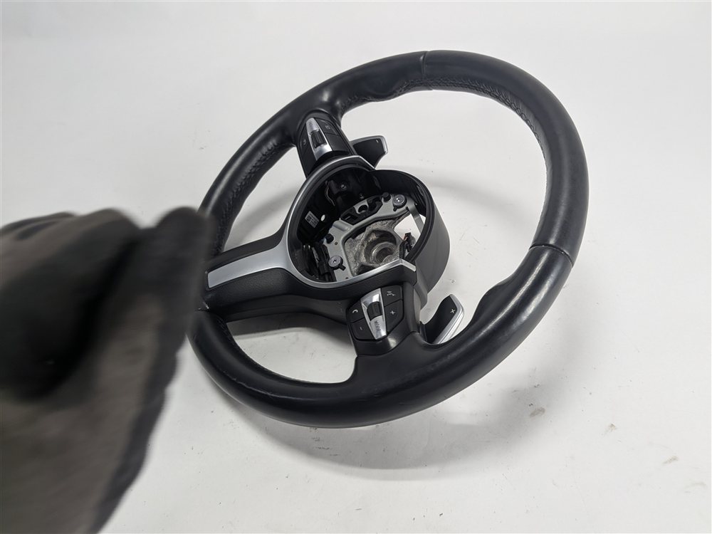 Thumbnail 5: 14-19 BMW X5 X6 F15 F16 M SPORT MULTIFUNCTION STEERING WHEEL w/ PADDLES (Black)