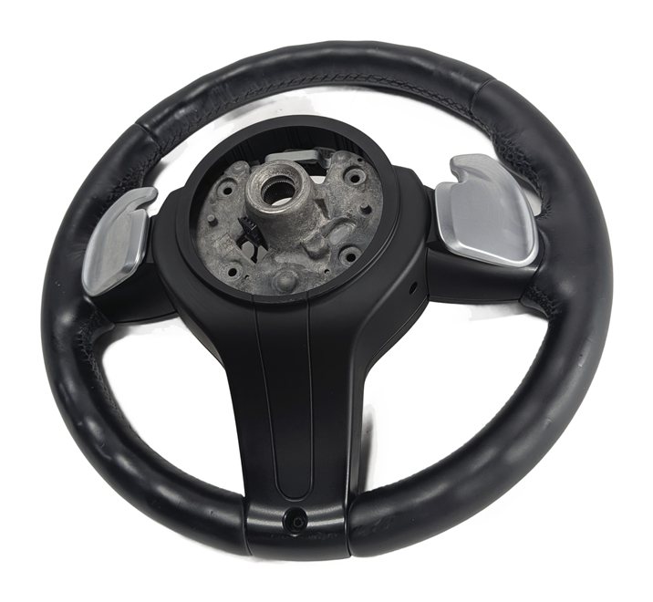 Thumbnail 6: 14-19 BMW X5 X6 F15 F16 M SPORT MULTIFUNCTION STEERING WHEEL w/ PADDLES (Black)