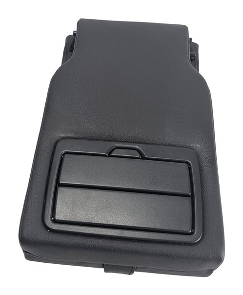 Thumbnail 2: 14-18 BMW X5 (F15) REAR CENTER SEAT FOLDING ARMREST CONSOLE CUP HOLDER (Black)