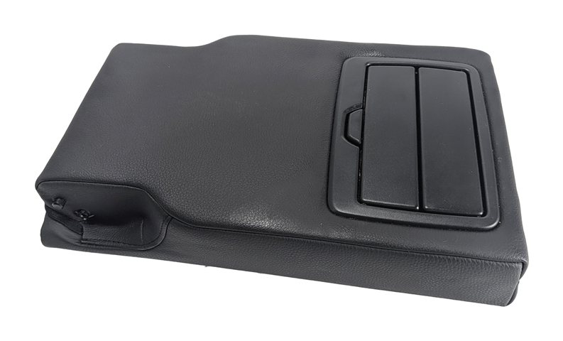 Thumbnail 3: 14-18 BMW X5 (F15) REAR CENTER SEAT FOLDING ARMREST CONSOLE CUP HOLDER (Black)