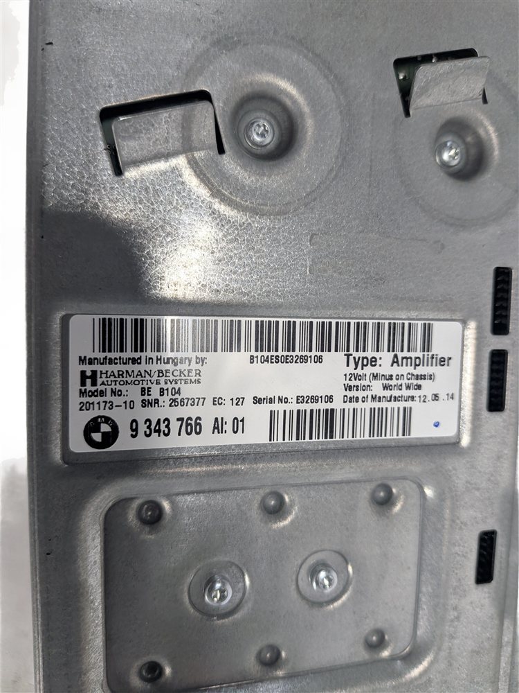 Thumbnail 7: 12-17 BMW 3/4 SERIES X3 X4 X5 X6 HARMAN AUDIO AMP AMPLIFIER (12-PIN BY OPTIC)