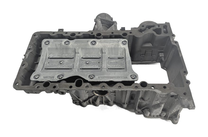 Thumbnail 2: 08-17 BMW X5 X5M X6 X6M (E70 E71 E72) 4.4L N63 V8 ENGINE UPPER OIL PAN CRADLE