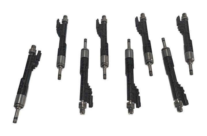 Thumbnail 2: 14-19 BMW 550i 650i 750i M5 M6 X5 X6 X5M X6M 4.4L N63 S63 V8 FUEL INJECTOR SET/8