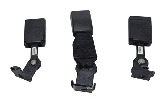 2014 BMW X5 (F15) REAR LEFT/CENTER/RIGHT SEATBELT BUCKLE RECEIVER SET/3 (Black)