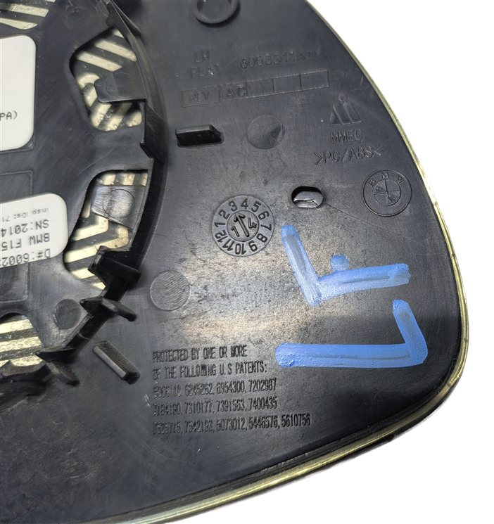 Thumbnail 7: 2014 BMW X5 (F15) LEFT DRIVER SIDE VIEW DOOR MIRROR GLASS HEATED AUTO DIMMING