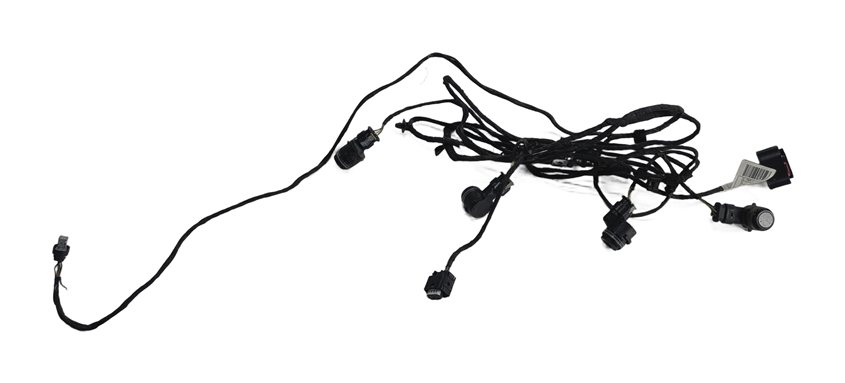 Thumbnail 2: 2014 BMW X5 (F15) REAR BUMPER PARK ASSIST PDC SENSORS SET/4 w/ HARNESS (Black)