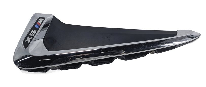 2014 BMW X5 (F15) FRONT LEFT FENDER SIDE GILL VENT GRILLE w/ X5 M EMBLEM (Black)