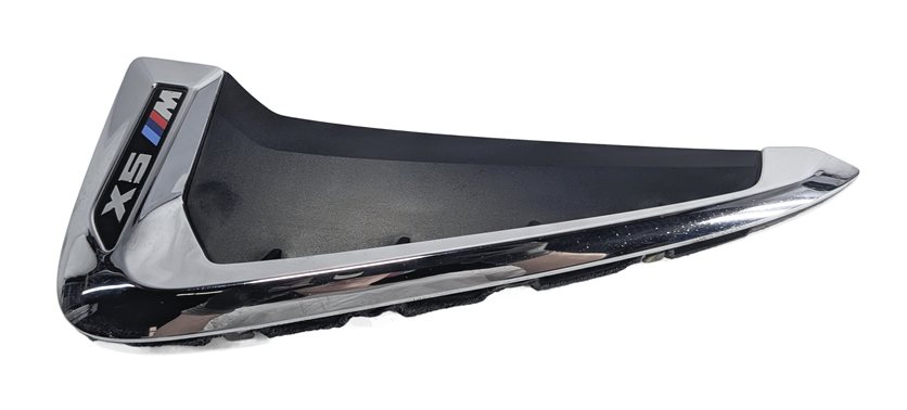 Thumbnail 2: 2014 BMW X5 (F15) FRONT LEFT FENDER SIDE GILL VENT GRILLE w/ X5 M EMBLEM (Black)