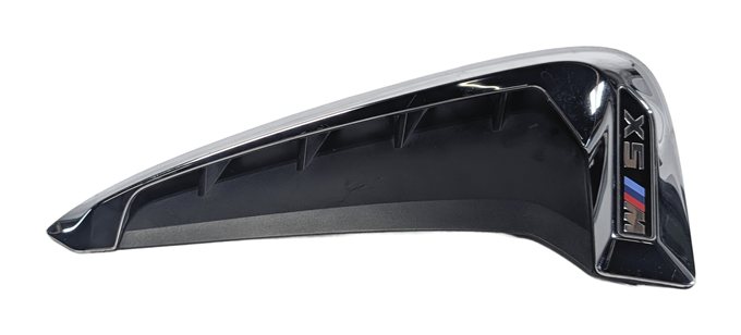 Thumbnail 4: 2014 BMW X5 (F15) FRONT LEFT FENDER SIDE GILL VENT GRILLE w/ X5 M EMBLEM (Black)