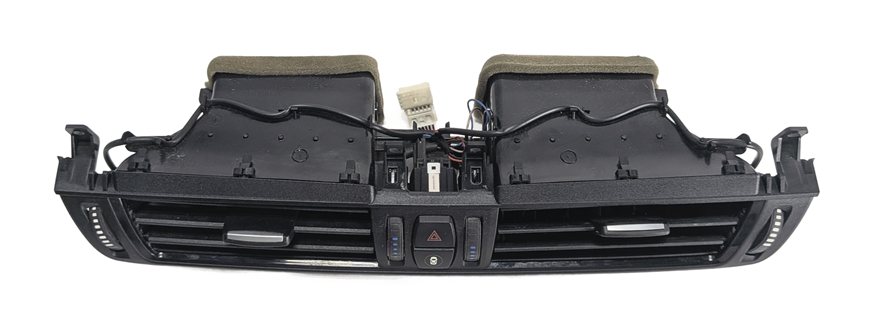 Thumbnail 2: 2014 BMW X5 (F15) FRONT CENTER DASH AIR AC VENT w/ HAZARD CENTRAL LOCK (Black)