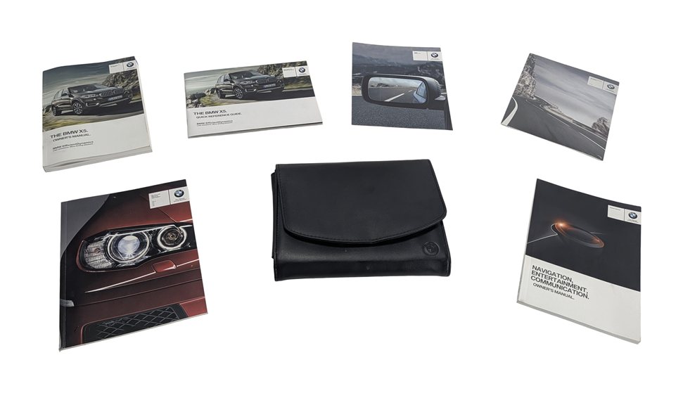 Thumbnail 4: 2014 BMW X5 (F15) 4.4L OWNER'S MANUAL HANDBOOK BOOKLET SET/6 w/ CARRYING CASE