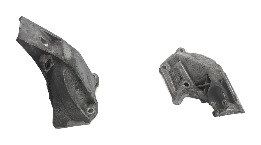Thumbnail 2: 2014 BMW X5 (F15) 4.4L (N63) ENGINE LEFT/RIGHT MOTOR MOUNT SUPPORT BRACKET SET/2