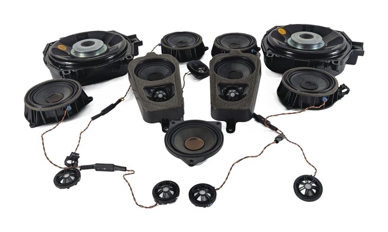 2014 BMW X5 (F15) STEREO SOUND SYSTEM SUBWOOFER MIDRANGE TWEETER SPEAKER SET/14