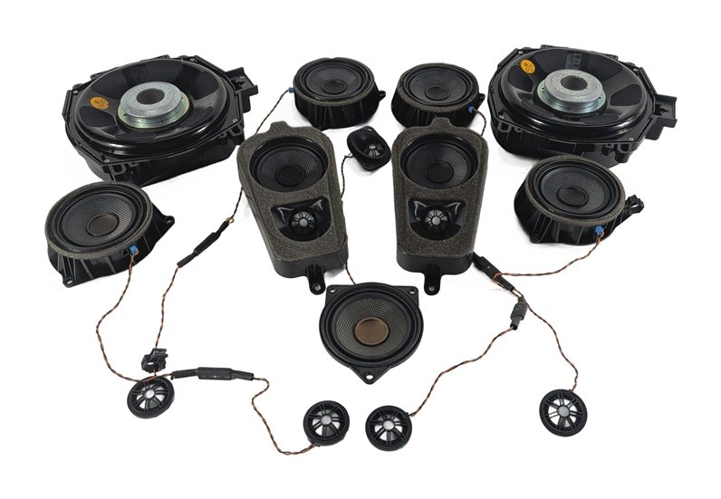 Thumbnail 2: 2014 BMW X5 (F15) STEREO SOUND SYSTEM SUBWOOFER MIDRANGE TWEETER SPEAKER SET/14