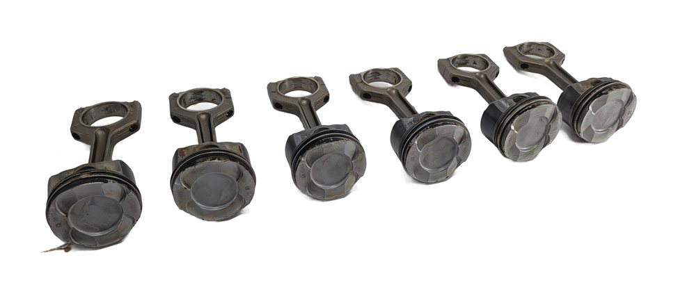 2010-2014 BMW 1/3/4/5/6/7/X1/X3/X5/X6 3.0L N55 TURBO ENGINE PISTON & ROD SET 6